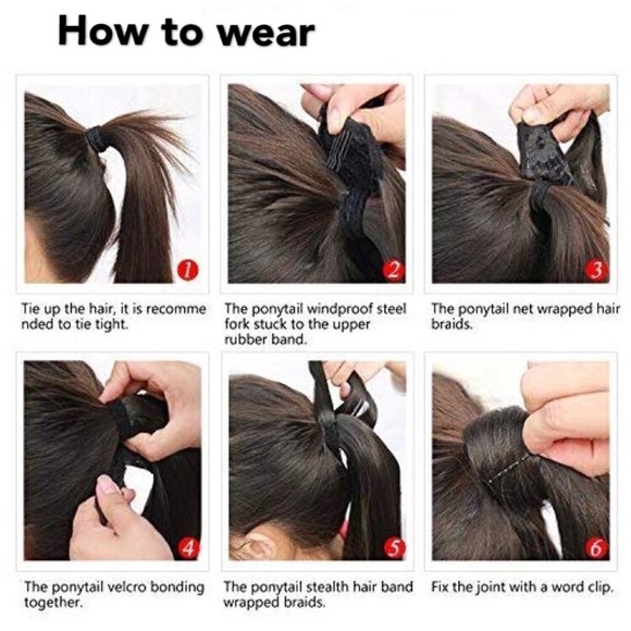 Hair extensions ponytail blonde - Picture 3 of 4